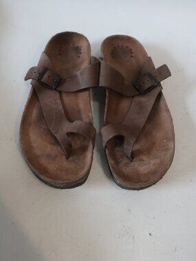 Mens Mephisto Brown Suede Toe Thong Sandals 43 EU/US 9